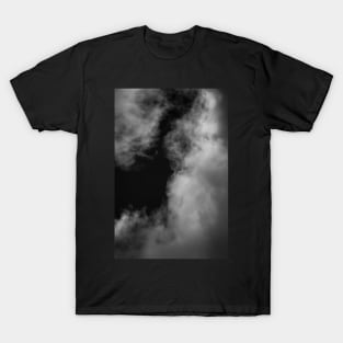 Clouds 13 In Black and White T-Shirt